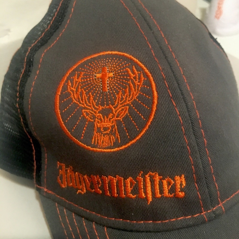 Jagermeister Baseball Hat Trucker Ball Cap‎ Logo Deer Cross Mesh Snap Back